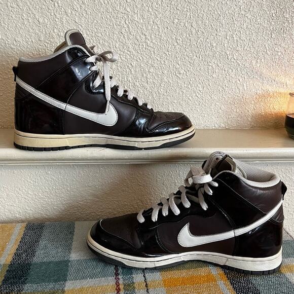 Nike Dunk Mens High Premium Brown Casual Sneaker Mens Shoes Size 8 Sporty Y2K - Picture 11 of 16